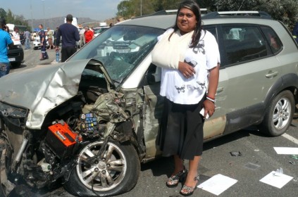 Asheena Patel, who came out of the accident with only minor injuries.