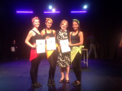 Caitlyn Cannon, Celeste Rajool, Colleen Vivian and Megan Moodley at Sandton Theatre on the Square.
