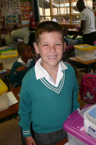 Jarod Lingwood wasn’t too sure what he had in his lunchbox but said it would be a surprise when he opened it.