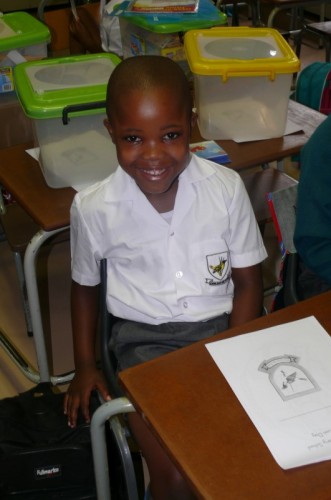 Siphesihle Ntonbela, “Bread with cheese and polony, a banana and juice.”