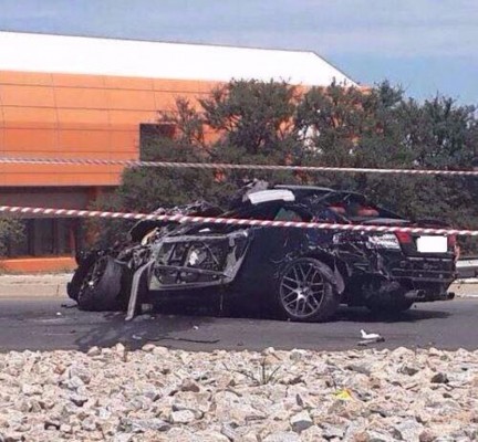 The motor vehicle after the accident which claimed the lives of three young people.