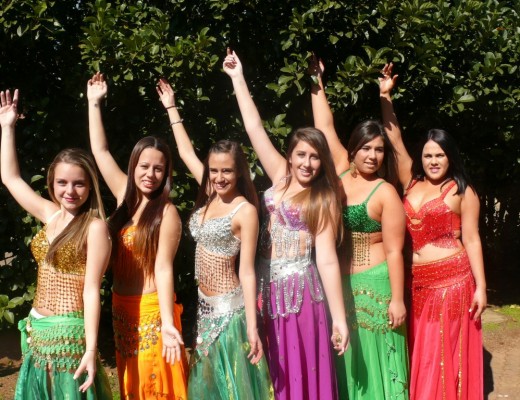 Senior belly dancers, Chanel Dale, Roxanne Rosa, Savannah Karam, ChloƩ Bechus, Savannah Sardinha and Dominque Kalil, who dance and learn under Belinda Auby at Our Lady of Lebabon Maronite Catholic Church in Liefde en Vrede, went all out with their dancing at the recently held annual fete in the church grounds.