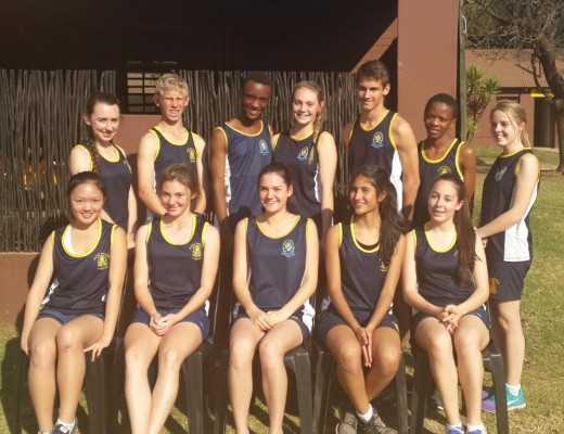 Marist Brothers Linmeyer is extremely proud of their athletes who made the Southern District Cross Country team 2015. Front: Ashleigh Ho, Devon Meldrum, Gabriella Cerrai, Tamara Rungasamy and Sabrina Mendes. Back: Tyla Pretorious, Colin Hugo, Reithabetse Lekena, Alessia Castopoli, Connor Gunning, Kabelo Makume and Kyra Odendaal.
