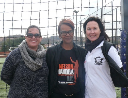 Karen Landi (director of Community Hours SA), Donique Defigeiredo (Murray & Roberts - sponsor) and Tanya Dimas.