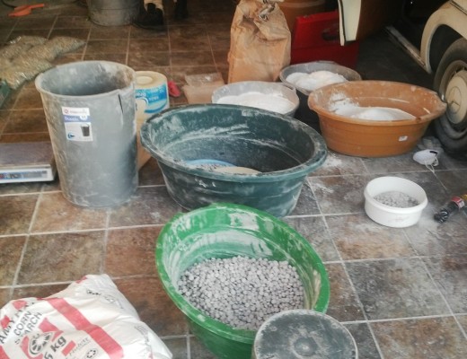 MADE: The items that was used in the making of the illegal drugs that was found. Photo: Moffatview CPF