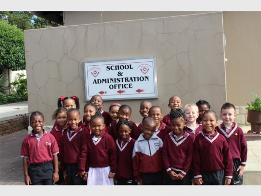 FINALLY HERE: Grade Ones thrilled to be at school.