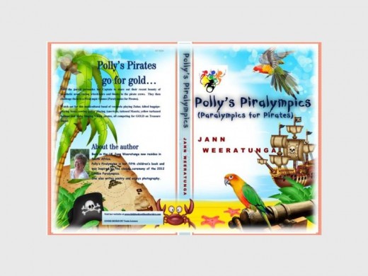 COLOURFUL COVER: The cover of 'Polly's Piralympics' which is being launched soon.