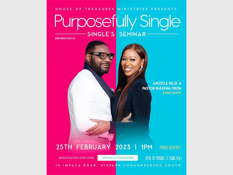 House of Treasures Ministries to host a singles seminar Comaro Chronicle